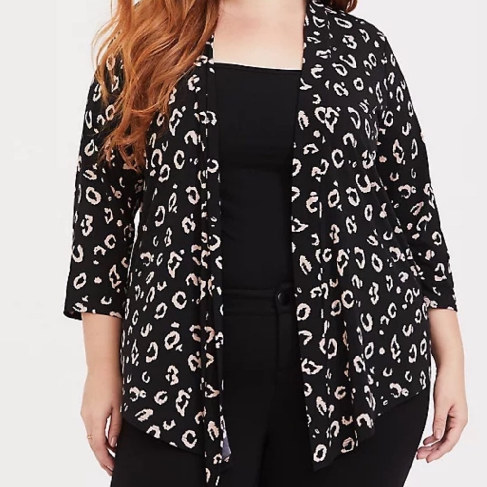 Torrid Leopard Stretch Cardigan